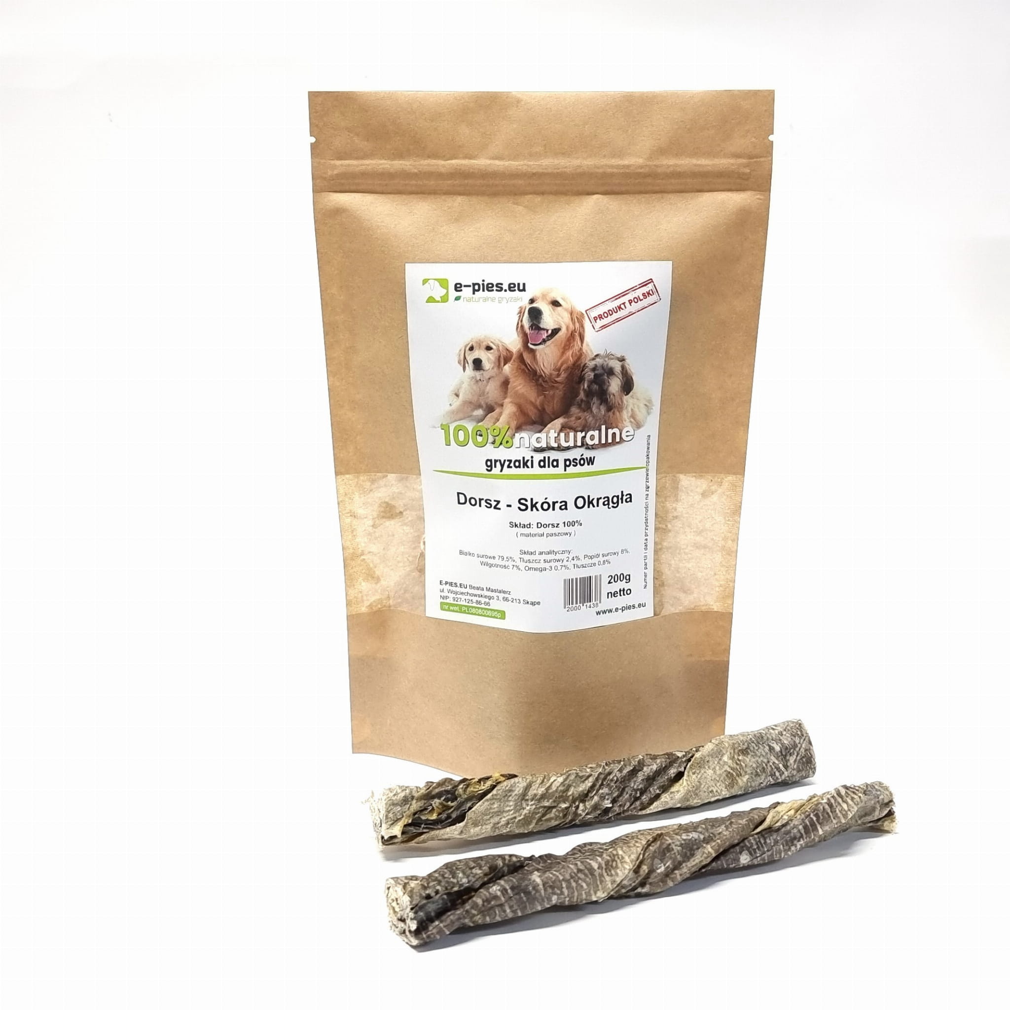 Skóra Dorsz Rolka - 200g