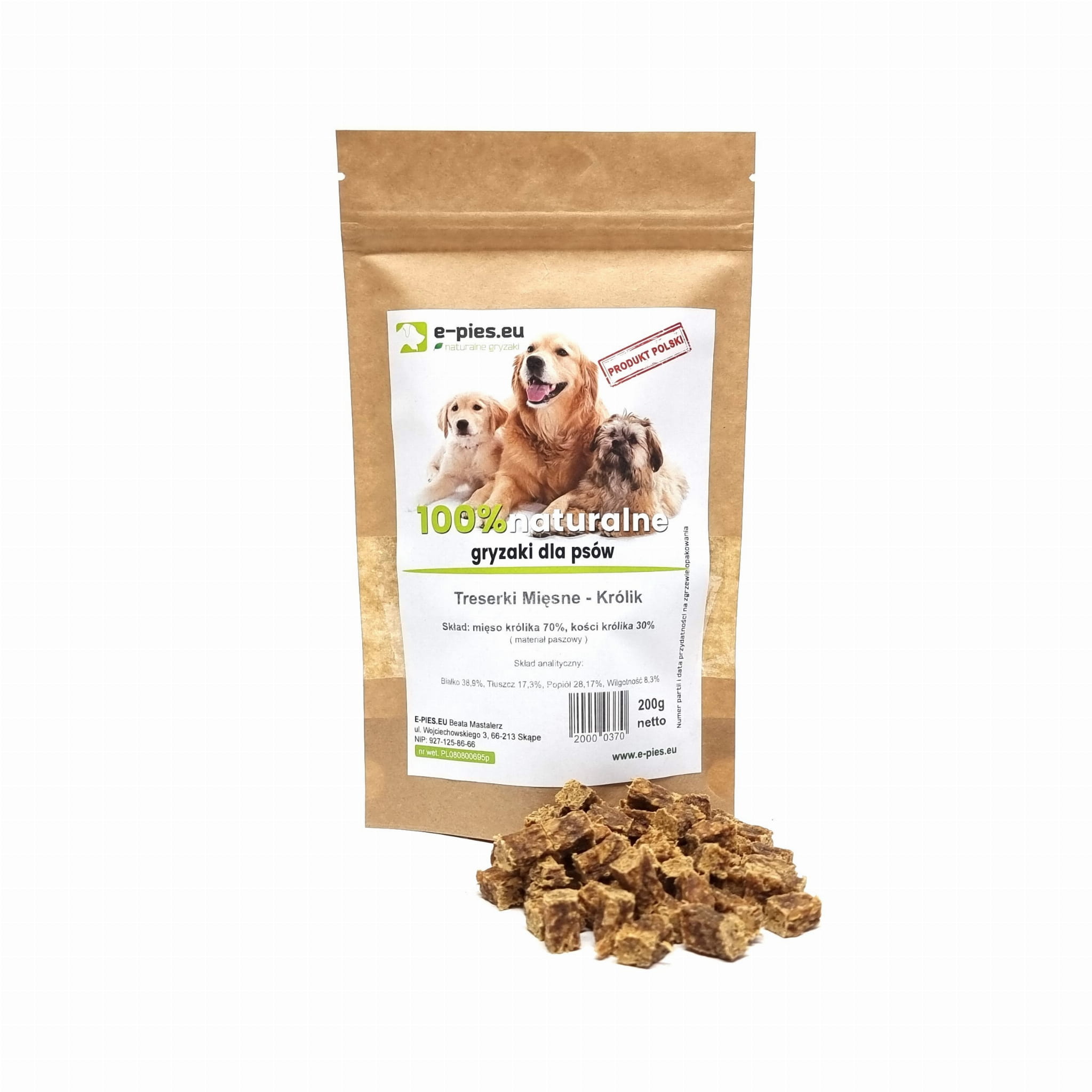 Treserki Mięsne z Królika - 200g